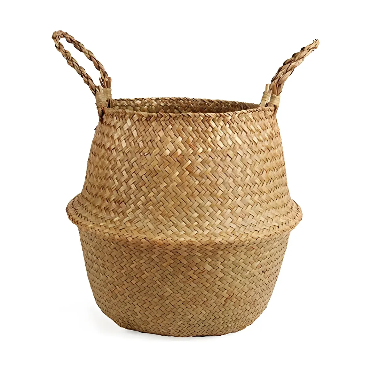 Panier Béa, Fibre végétale tressée main · Ø 23 à 32 cm