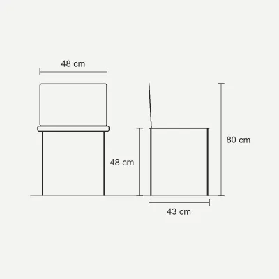 Chaises Léa, lot de 4, vue 3